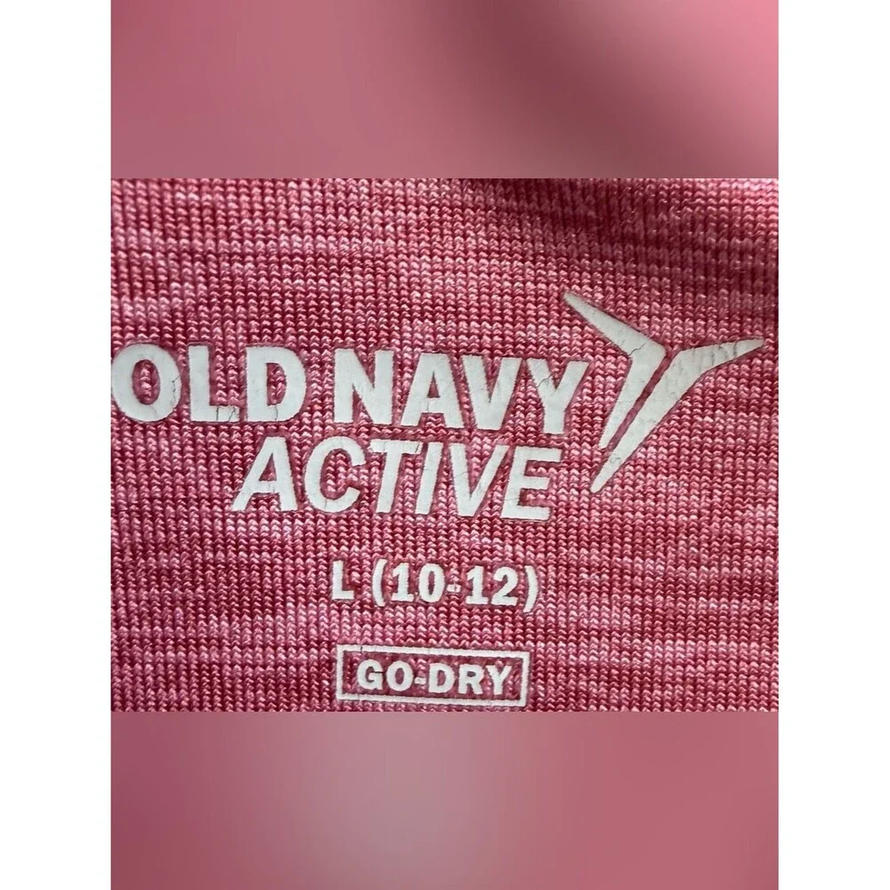 Old Navy Girls Pink Lattice Detail Go Dry Active Leggings. Large. 10-12.